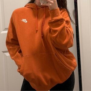 Nike Men's Burnt Orange Hoodie
